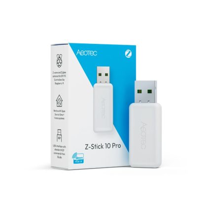 Aeotec Z-Stick 10 Pro - Z-Wave és Zigbee USB adapter (ZWA060-C)
